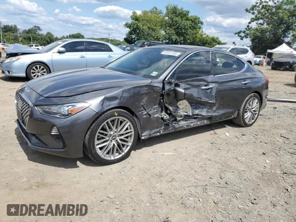 ✅ 2020 Genesis G70 2.0T • VIN: KMTG34LA9LU062884 • Лот: 68301304. Опубликован ранее на Copart с пробегом 92 700 миль. Бесплатный доступ к архиву аукционных продаж из США и подробный отчёт об истории автомобиля на DreamBid. Изображение 1.