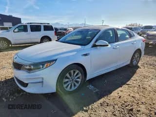 ✅ 2016 Kia Optima EX • VIN: 5XXGU4L38GG085954 • Lot: 96843865. Listed on Copart with 135,727 mi. Free auction sales archive from the USA and detailed vehicle history report at DreamBid. Image 1.