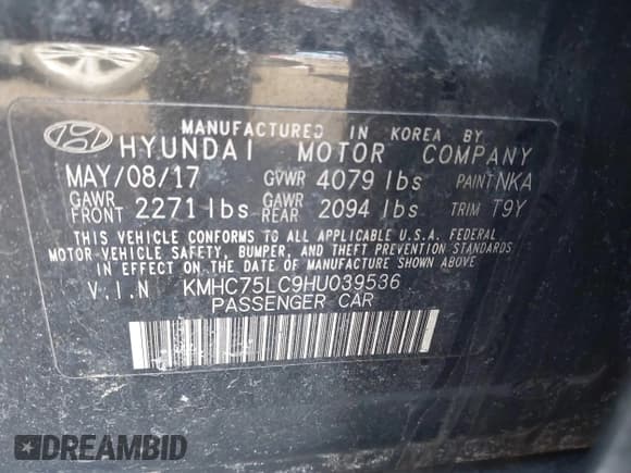 ✅ 2017 Hyundai Ioniq SEL • VIN: KMHC75LC9HU039536 • Lot: 41436587. Wystawiony na IAAI z przebiegiem 101 183 mil. Bezpłatny archiwum sprzedaży aukcyjnych z USA i szczegółowy raport historii pojazdu na DreamBid. Zdjęcie 9.
