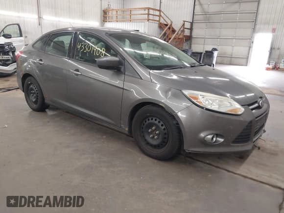 ✅ 2012 Ford Focus SE • VIN: 1FAHP3F22CL332264 • Lot: 43301908. Listed on IAAI with 179,856 mi. Free auction sales archive from the USA and detailed vehicle history report at DreamBid. Image 1.