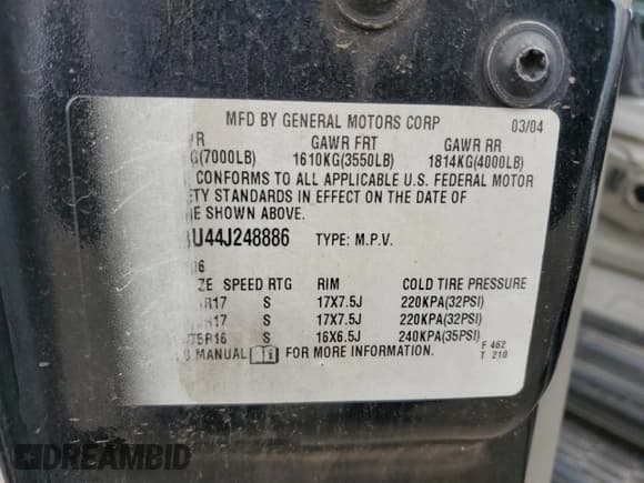 ✅ 2004 GMC Yukon Denali • VIN: 1GKEK63U44J248886 • Lot: 86173115. Wystawiony na Copart z przebiegiem 219 689 mil. Bezpłatny archiwum sprzedaży aukcyjnych z USA i szczegółowy raport historii pojazdu na DreamBid. Zdjęcie 13.