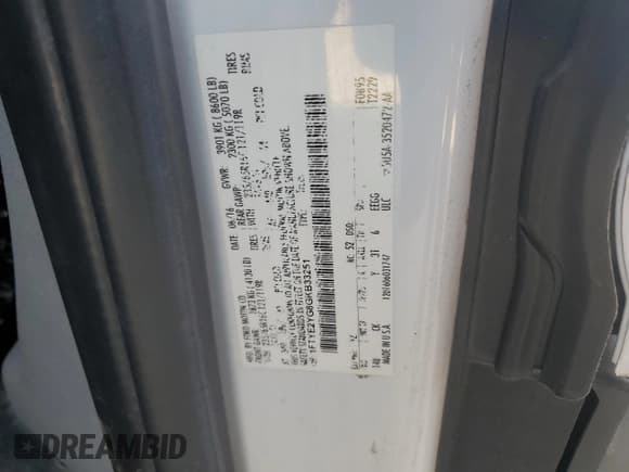 ✅ 2016 Ford Transit • VIN: 1FTYE2YG8GKB33251 • Лот: 66039615. Опубликован ранее на Copart с пробегом Не указан. Бесплатный доступ к архиву аукционных продаж из США и подробный отчёт об истории автомобиля на DreamBid. Изображение 13.