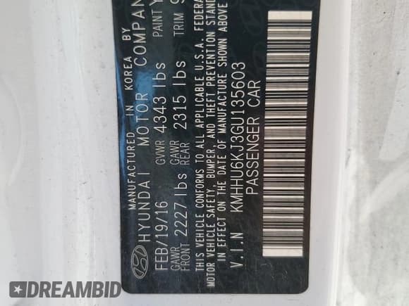 ✅ 2016 Hyundai Genesis Coupe R-Spec • VIN: KMHHU6KJ3GU135603 • Lot: 50661725. Wystawiony na Copart z przebiegiem 56 683 mil. Bezpłatny archiwum sprzedaży aukcyjnych z USA i szczegółowy raport historii pojazdu na DreamBid. Zdjęcie 14.