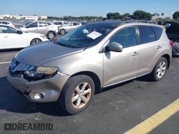 ✅ 2009 Nissan Murano S • VIN: JN8AZ18U89W002455 • Lot: 43734314. Listed on IAAI with 133,333 mi. Free auction sales archive from the USA and detailed vehicle history report at DreamBid. Image 2.