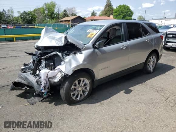 2020 Chevrolet Equinox LS с VIN 3GNAXHEV8LS733839, выставлен на аукционе Copart как лот 59050635 с пробегом Не указан миль и Списание • Salvage title. История ставок и продаж доступна на DreamBid. Изображение 1.