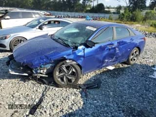 2023 Hyundai Elantra SEL with VIN KMHLS4AG3PU576349, listed as a Copart auction lot 71510705 with 22,104 mi miles and Salvage title. Bid and sale history available at DreamBid. Image 1.