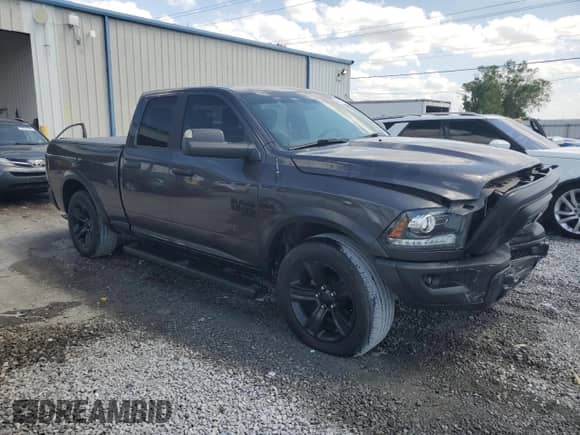 2021 Ram 1500 Warlock z VIN 1C6RR6GGXMS597050, wystawiony jako Copart lot #50567815 z przebiegiem 76 409 mil mil oraz Szkoda całkowita • Salvage title. Historia ofert i sprzedaży dostępna na DreamBid. Obrazek 4.