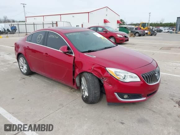 ✅ 2015 Buick Regal Premium I • VIN: 2G4GN5EX3F9273320 • Lot: 41992742. Listed on IAAI with 133,753 mi. Free auction sales archive from the USA and detailed vehicle history report at DreamBid. Image 1.