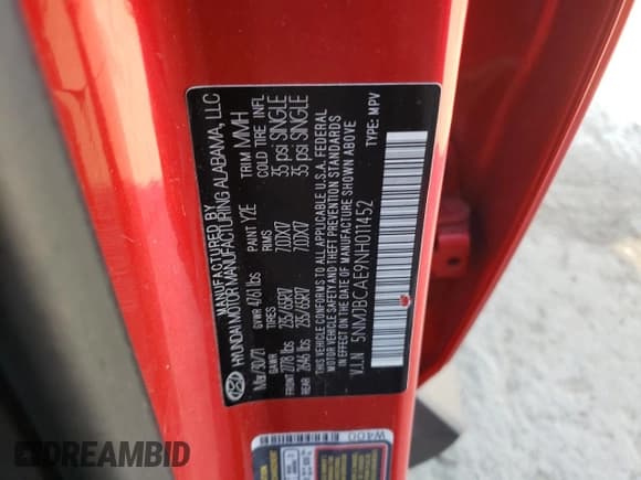 ✅ 2022 Hyundai Tucson SEL • VIN: 5NMJBCAE9NH011452 • Lot: 75438974. Wystawiony na Copart z przebiegiem 66 643 mil. Bezpłatny archiwum sprzedaży aukcyjnych z USA i szczegółowy raport historii pojazdu na DreamBid. Zdjęcie 13.