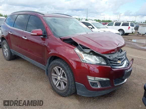 ✅ 2015 Chevrolet Traverse LT • VIN: 1GNKRHKD9FJ217425 • Lot: 43195614. Listed on IAAI with 163,721 mi. Free auction sales archive from the USA and detailed vehicle history report at DreamBid. Image 1.
