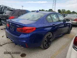 ✅ 2018 BMW M5 • VIN: WBSJF0C52JB282330 • Lot: 55099423. Listed on Copart with 7,398 mi. Free auction sales archive from the USA and detailed vehicle history report at DreamBid. Image 3.