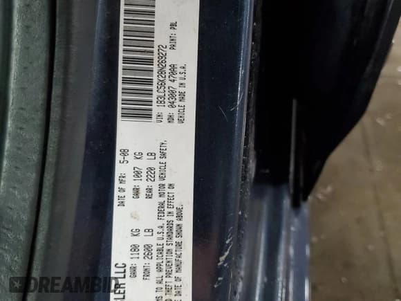 ✅ 2008 Dodge Avenger SXT • VIN: 1B3LC56K28N269272 • Лот: 81075694. Опубликован ранее на Copart с пробегом 172 732 миль. Бесплатный доступ к архиву аукционных продаж из США и подробный отчёт об истории автомобиля на DreamBid. Изображение 12.