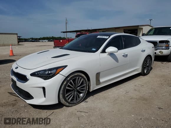 ✅ 2019 Kia Stinger • VIN: KNAE15LA1K6052108 • Лот: 56982475. Опубликован ранее на Copart с пробегом 41 078 миль. Бесплатный доступ к архиву аукционных продаж из США и подробный отчёт об истории автомобиля на DreamBid. Изображение 1.