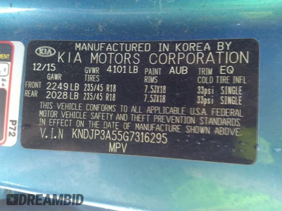 ✅ 2016 Kia Soul + • VIN: KNDJP3A55G7316295 • Лот: 42036462. Опубликован ранее на IAAI с пробегом 65 903 миль. Бесплатный доступ к архиву аукционных продаж из США и подробный отчёт об истории автомобиля на DreamBid. Изображение 9.