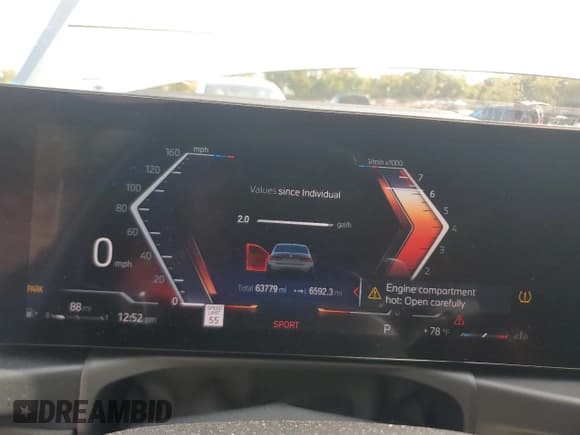 ✅ 2023 BMW 3 Series M340i xDrive • VIN: 3MW49FF06P8C89657 • Lot: 85486785. Listed on Copart with 63,779 mi. Free auction sales archive from the USA and detailed vehicle history report at DreamBid. Image 9.