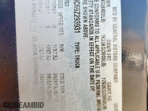 ✅ 2009 GMC Sierra 1500 SL • VIN: 1GTEC19C69Z293931 • Лот: 80695585. Опубликован ранее на Copart с пробегом 124 205 миль. Бесплатный доступ к архиву аукционных продаж из США и подробный отчёт об истории автомобиля на DreamBid. Изображение 12.