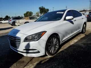 2015 Hyundai Genesis 3.8L z VIN KMHGN4JE1FU059749, wystawiony jako Copart lot #79230544 z przebiegiem 50 758 mil mil oraz Szkoda całkowita • Salvage title. Historia ofert i sprzedaży dostępna na DreamBid. Obrazek 1.