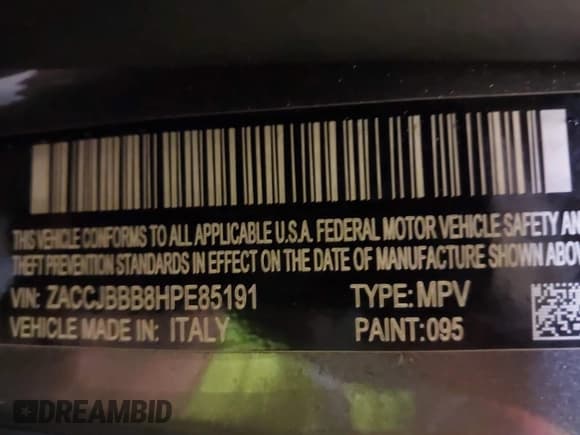 ✅ 2017 Jeep Renegade Latitude • VIN: ZACCJBBB8HPE85191 • Lot: 43573344. Listed on IAAI with 90,979 mi. Free auction sales archive from the USA and detailed vehicle history report at DreamBid. Image 9.