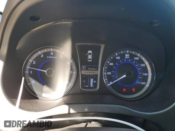 2013 Hyundai Azera с VIN KMHFH4JG2DA273958, выставлен на аукционе Copart как лот 47372205 с пробегом 98 264 миль миль и Списание • Salvage title. История ставок и продаж доступна на DreamBid. Изображение 9.