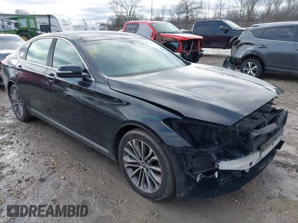✅ 2015 Hyundai Genesis 3.8L • VIN: KMHGN4JE4FU017852 • Lot: 41227267. Wystawiony na IAAI z przebiegiem 99 296 mil. Bezpłatny archiwum sprzedaży aukcyjnych z USA i szczegółowy raport historii pojazdu na DreamBid. Zdjęcie 1.