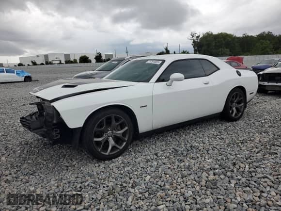 2015 Dodge Challenger R/T with VIN 2C3CDZAT9FH714720, listed as a Copart auction lot 71791855 with 143,442 mi miles and Non repairable. Bid and sale history available at DreamBid. Image 1.