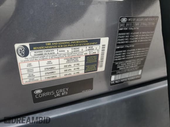 ✅ 2016 Land Rover Range Rover Supercharged • VIN: SALGS3EF8GA252907 • Lot: 70986815. Wystawiony na Copart z przebiegiem 148 522 mil. Bezpłatny archiwum sprzedaży aukcyjnych z USA i szczegółowy raport historii pojazdu na DreamBid. Zdjęcie 14.