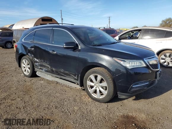 ✅ 2016 Acura MDX Advance • VIN: 5FRYD3H98GB021863 • Lot: 71283275. Listed on Copart with 93,372 mi. Free auction sales archive from the USA and detailed vehicle history report at DreamBid. Image 4.