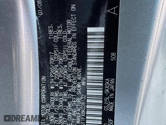 ✅ 2008 Toyota FJ Cruiser • VIN: JTEBU11FX8K028132 • Лот: 90955125. Опубликован ранее на Copart с пробегом 210 133 миль. Бесплатный доступ к архиву аукционных продаж из США и подробный отчёт об истории автомобиля на DreamBid. Изображение 10.