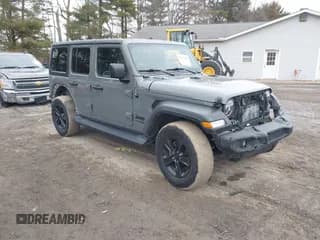 ✅ 2021 Jeep Wrangler Unlimited Sport Altitude • VIN: 1C4HJXDG1MW603784 • Lot: 41509231. Wystawiony na IAAI z przebiegiem 102 567 mil. Bezpłatny archiwum sprzedaży aukcyjnych z USA i szczegółowy raport historii pojazdu na DreamBid. Zdjęcie 1.