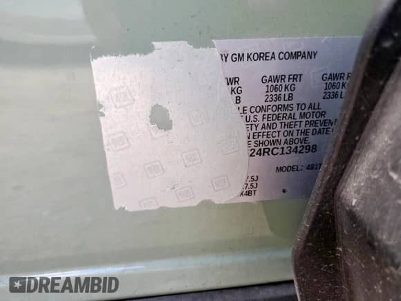 2024 Chevrolet Trax 1RS с VIN KL77LGE24RC134298, выставлен на аукционе Copart как лот 83802215 с пробегом 47 248 миль миль и Списание • Salvage title. История ставок и продаж доступна на DreamBid. Изображение 13.