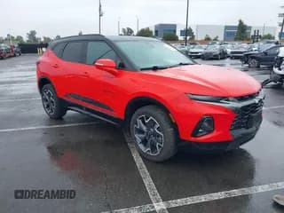 ✅ 2022 Chevrolet Blazer RS • VIN: 3GNKBERS5NS186565 • Lot: 41454682. Listed on IAAI with 45,235 mi. Free auction sales archive from the USA and detailed vehicle history report at DreamBid. Image 1.