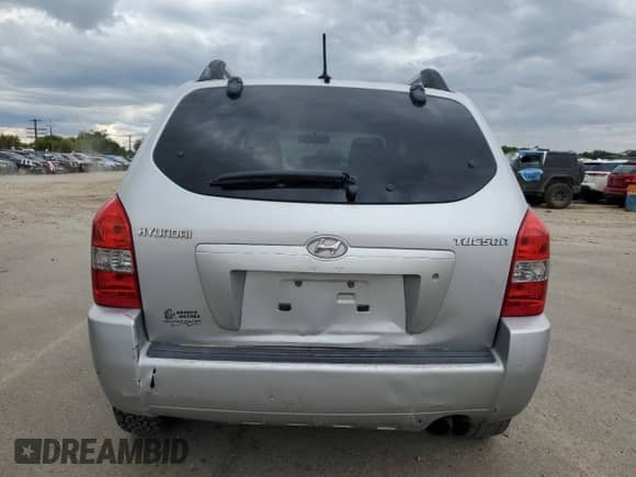 2008 Hyundai Tucson GLS with VIN KM8JM12B28U870149, listed as a Copart auction lot 70970264 with 159,606 mi miles and Salvage title. Bid and sale history available at DreamBid. Image 6.