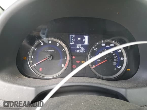 ✅ 2017 Hyundai Accent SE • VIN: KMHCT4AE7HU393162 • Лот: 74638964. Опубликован ранее на Copart с пробегом 110 662 миль. Бесплатный доступ к архиву аукционных продаж из США и подробный отчёт об истории автомобиля на DreamBid. Изображение 9.