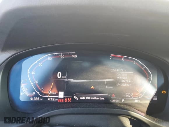 ✅ 2022 BMW X3 xDrive30i • VIN: 5UX53DP04N9K96975 • Lot: 93559005. Listed on Copart with 31,478 mi. Free auction sales archive from the USA and detailed vehicle history report at DreamBid. Image 9.