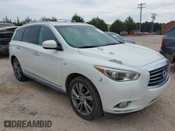 ✅ 2014 Infiniti QX60 • VIN: 5N1AL0MN5EC534730 • Lot: 43218331. Listed on IAAI with 208,760 mi. Free auction sales archive from the USA and detailed vehicle history report at DreamBid. Image 1.