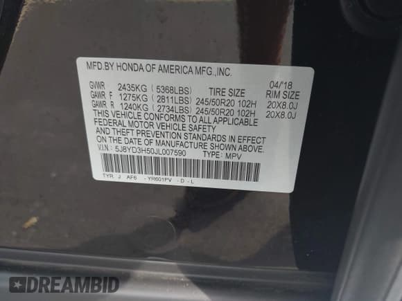 ✅ 2018 Acura MDX Technology • VIN: 5J8YD3H50JL007590 • Lot: 43615344. Wystawiony na IAAI z przebiegiem 76 600 mil. Bezpłatny archiwum sprzedaży aukcyjnych z USA i szczegółowy raport historii pojazdu na DreamBid. Zdjęcie 9.