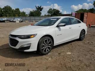 2024 Chevrolet Malibu RS with VIN 1G1ZG5ST6RF250126, listed as a Copart auction lot 70577925 with 31,295 mi miles and Salvage title. Bid and sale history available at DreamBid. Image 1.