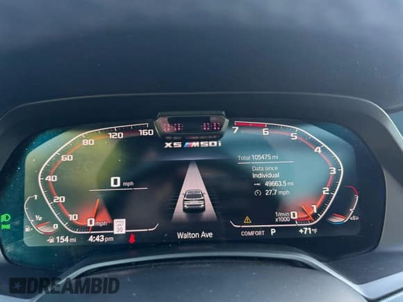 ✅ 2020 BMW X5 M50i • VIN: 5UXJU4C0XLLE45698 • Лот: 86595285. Опубликован ранее на Copart с пробегом 105 475 миль. Бесплатный доступ к архиву аукционных продаж из США и подробный отчёт об истории автомобиля на DreamBid. Изображение 8.