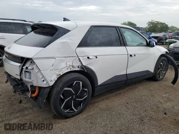 2022 Hyundai Ioniq 5 SEL with VIN KM8KNDAF4NU102773, listed as a Copart auction lot 53967444 with 27,071 mi miles and Salvage title. Bid and sale history available at DreamBid. Image 3.