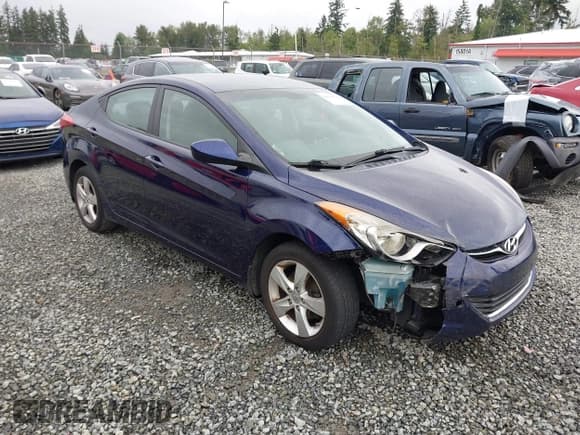✅ 2013 Hyundai Elantra GLS • VIN: 5NPDH4AE6DH172232 • Lot: 42624356. Listed on IAAI with 159,042 mi. Free auction sales archive from the USA and detailed vehicle history report at DreamBid. Image 1.