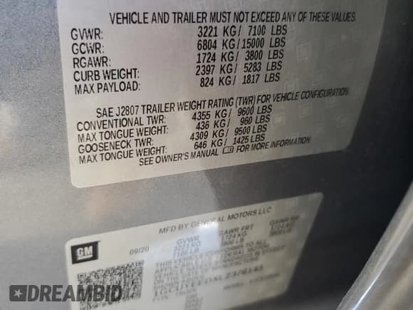 ✅ 2020 Chevrolet Silverado 1500 RST • VIN: 1GCUYEEDXLZ376143 • Лот: 89837565. Опубликован ранее на Copart с пробегом 81 327 миль. Бесплатный доступ к архиву аукционных продаж из США и подробный отчёт об истории автомобиля на DreamBid. Изображение 12.