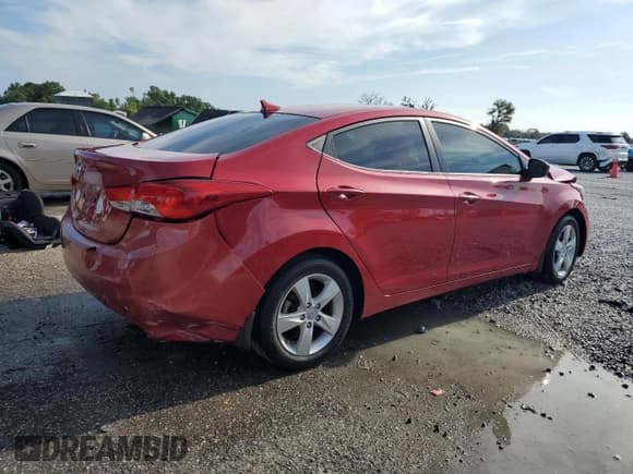 ✅ 2013 Hyundai Elantra Limited • VIN: KMHDH4AE9DU971309 • Lot: 68315925. Listed on Copart with 12,468 mi. Free auction sales archive from the USA and detailed vehicle history report at DreamBid. Image 3.
