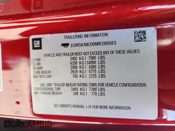 ✅ 2021 Chevrolet Tahoe LT • VIN: 1GNSKNKD0MR289583 • Lot: 81294565. Wystawiony na Copart z przebiegiem 66 619 mil. Bezpłatny archiwum sprzedaży aukcyjnych z USA i szczegółowy raport historii pojazdu na DreamBid. Zdjęcie 13.
