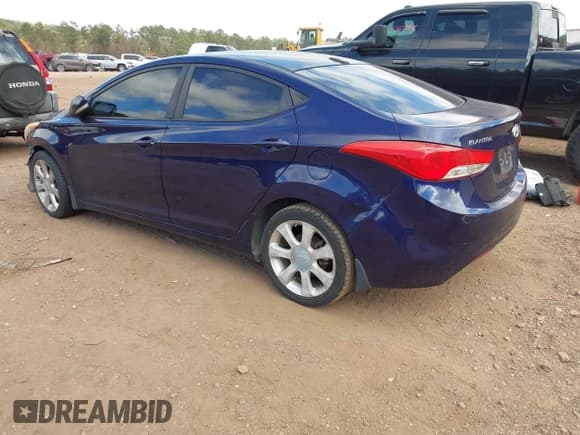 ✅ 2013 Hyundai Elantra GLS • VIN: 5NPDH4AE0DH213986 • Lot: 43575259. Listed on IAAI with 184,670 mi. Free auction sales archive from the USA and detailed vehicle history report at DreamBid. Image 3.