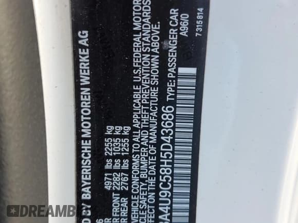 ✅ 2017 BMW 4 Series 430i xDrive • VIN: WBA4U9C58H5D43686 • Lot: 82577514. Wystawiony na Copart z przebiegiem 68 955 mil. Bezpłatny archiwum sprzedaży aukcyjnych z USA i szczegółowy raport historii pojazdu na DreamBid. Zdjęcie 12.