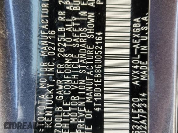 ✅ 2016 Toyota Avalon Limited • VIN: 4T1BD1EB8GU052164 • Лот: 54502705. Опубликован ранее на Copart с пробегом 120 594 миль. Бесплатный доступ к архиву аукционных продаж из США и подробный отчёт об истории автомобиля на DreamBid. Изображение 12.