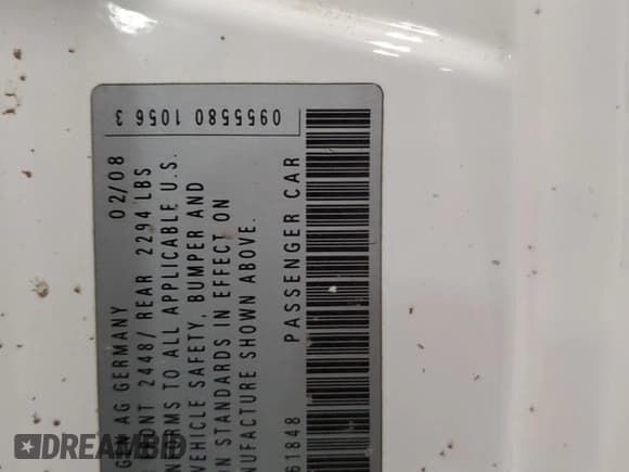 ✅ 2008 Volkswagen R32 • VIN: WVWKC71K18W261848 • Lot: 47398005. Wystawiony na Copart z przebiegiem 147 593 mil. Bezpłatny archiwum sprzedaży aukcyjnych z USA i szczegółowy raport historii pojazdu na DreamBid. Zdjęcie 12.