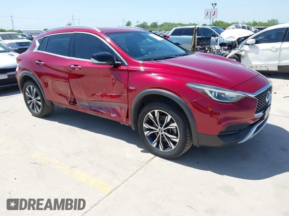 ✅ 2018 Infiniti QX30 Essential • VIN: SJKCH5CR7JA052036 • Lot: 41971980. Listed on IAAI with 84,817 mi. Free auction sales archive from the USA and detailed vehicle history report at DreamBid. Image 1.