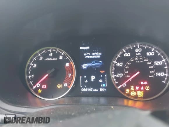 ✅ 2023 Mitsubishi Eclipse Cross LE • VIN: JA4ATVAA3PZ001949 • Lot: 42209728. Wystawiony na IAAI z przebiegiem 64 147 mil. Bezpłatny archiwum sprzedaży aukcyjnych z USA i szczegółowy raport historii pojazdu na DreamBid. Zdjęcie 7.