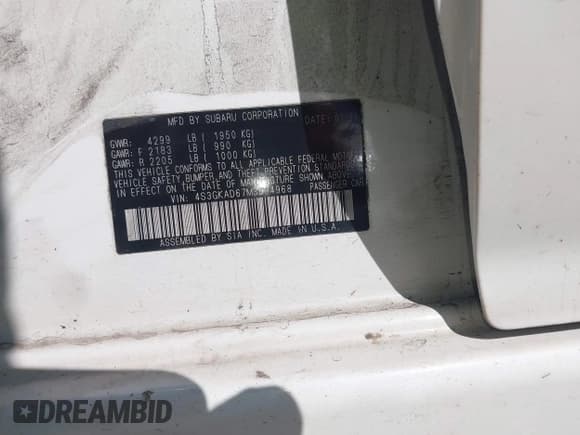 ✅ 2021 Subaru Impreza Premium • VIN: 4S3GKAD67M3604968 • Lot: 43527311. Wystawiony na IAAI z przebiegiem 75 746 mil. Bezpłatny archiwum sprzedaży aukcyjnych z USA i szczegółowy raport historii pojazdu na DreamBid. Zdjęcie 9.